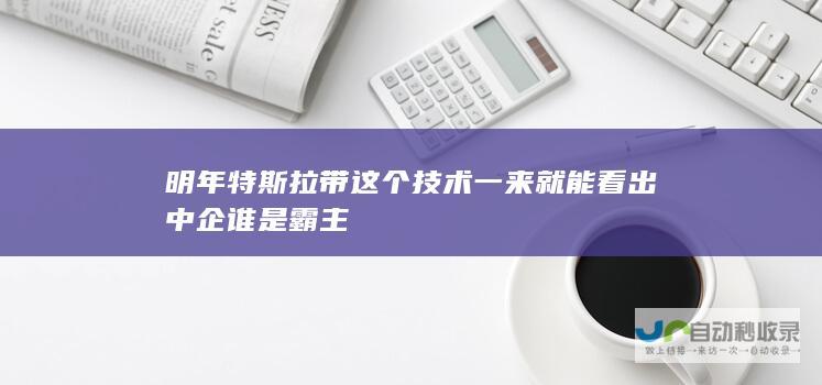 明年特斯拉带这个技术一来 就能看出中企谁是霸主