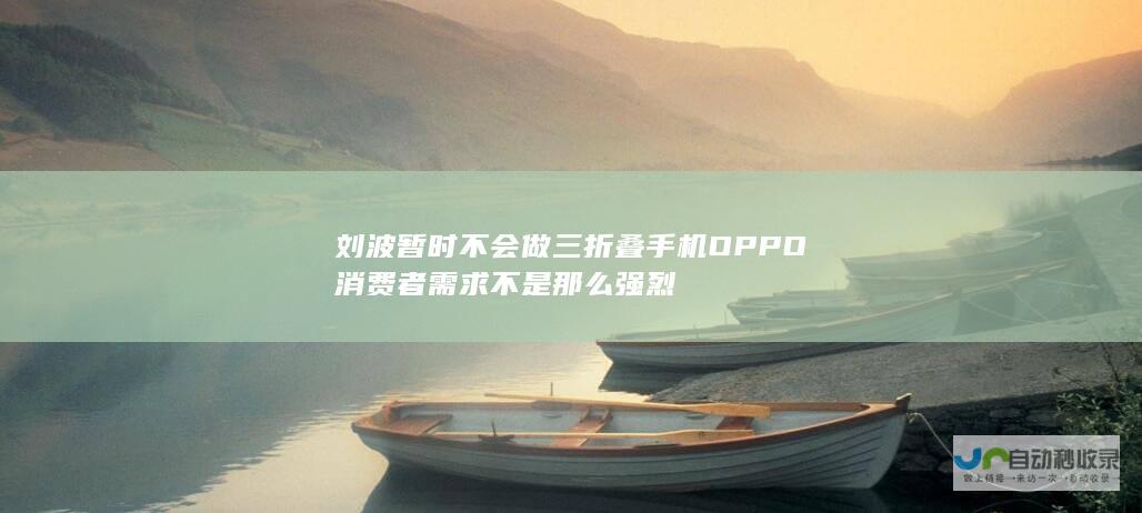 刘波 暂时不会做三折叠手机 OPPO 消费者需求不是那么强烈