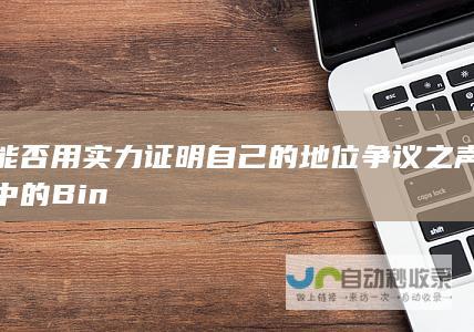 能否用实力证明自己的地位 争议之声中的Bin