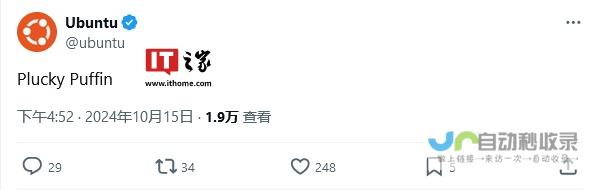 Ubuntu 25.04发行版代号揭晓：神秘的代号Plucky Puffin引发全球关注