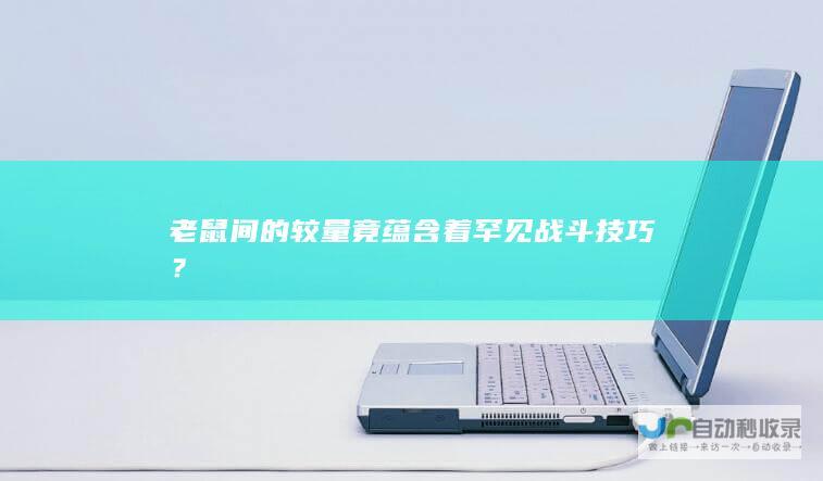 老鼠间的较量竟蕴含着罕见战斗技巧？