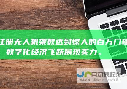 注册无人机架数达到惊人的百万门槛，数字化经济飞跃展现实力。