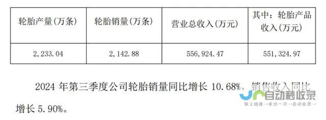 稳步增长的轮胎巨头展现强劲盈利能力