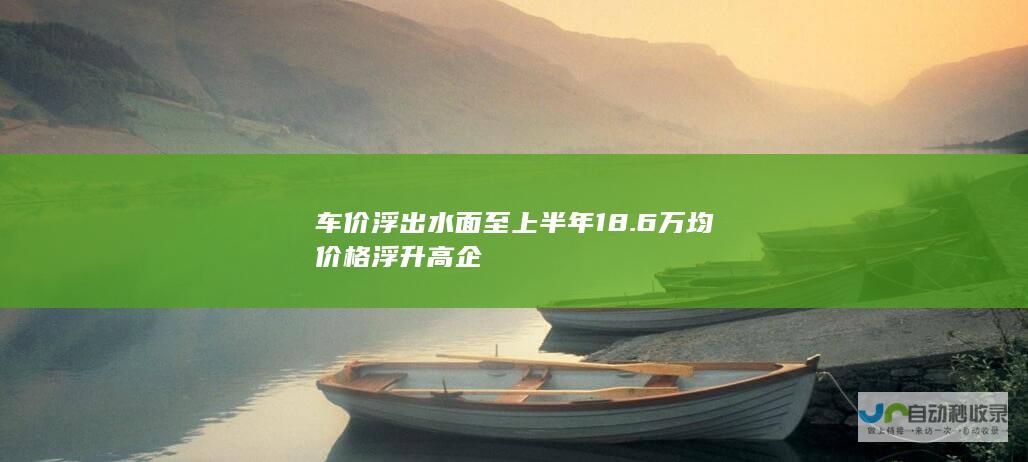 车价浮出水面 至上半年 18.6 万均价格浮升高企