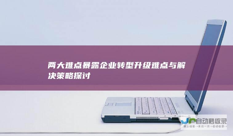 两大难点暴露企业转型升级难点与解决策略探讨