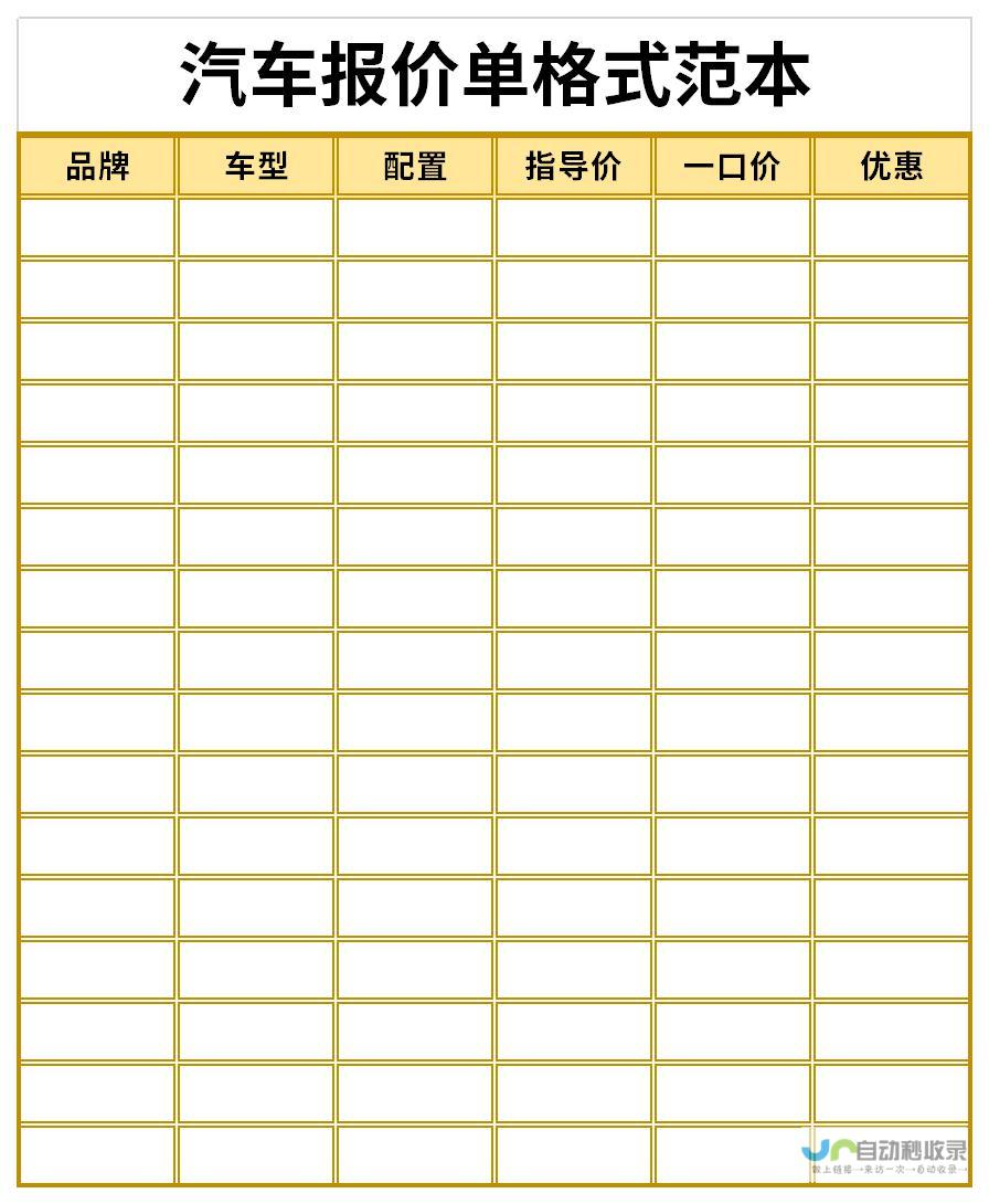 车型及优惠信息一网打尽 最新报价