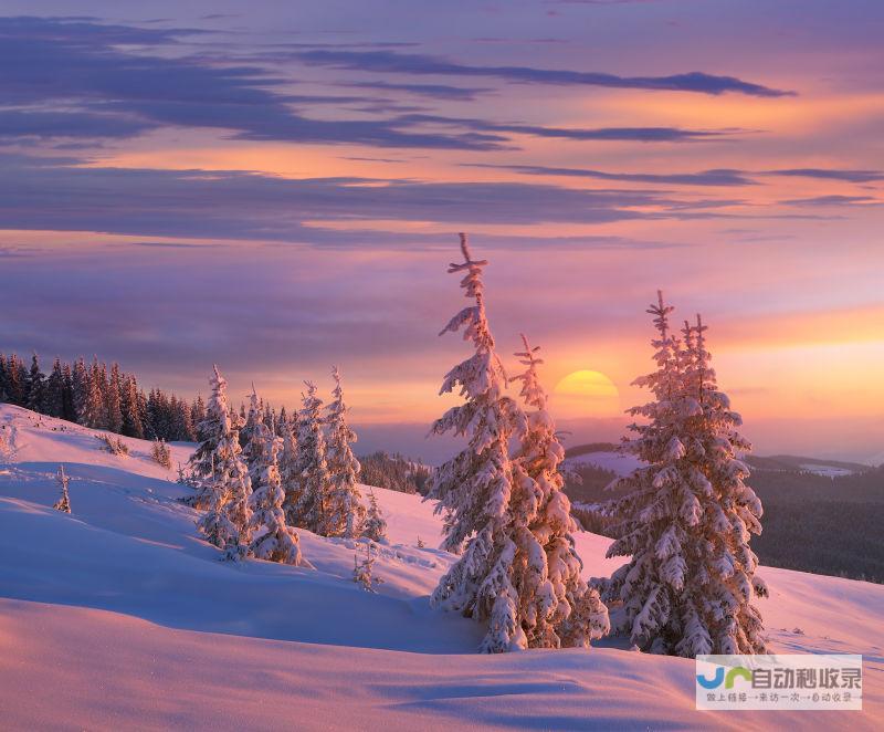 夜色下的雪山秘境