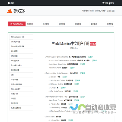 WorldMachine中文手册文档