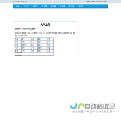 历史天气查询