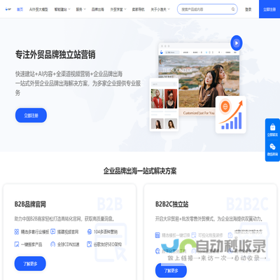 外贸网站建设平台，跨境电商独立站