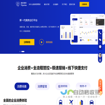 企业商务出行和管理平台