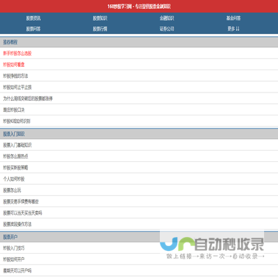 股票学习网